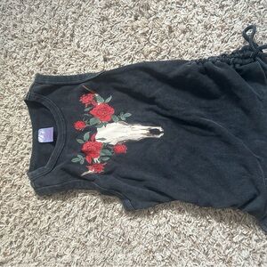 No Boundaries Ribbed Black Top